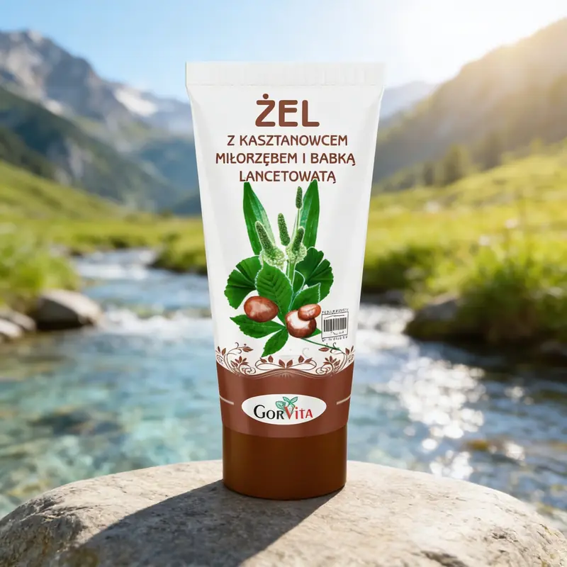 zel-z-kasztanowcem-214 Żel z Kasztanowcem, Miłorzębem i Babką Lancetowatą 200 ml