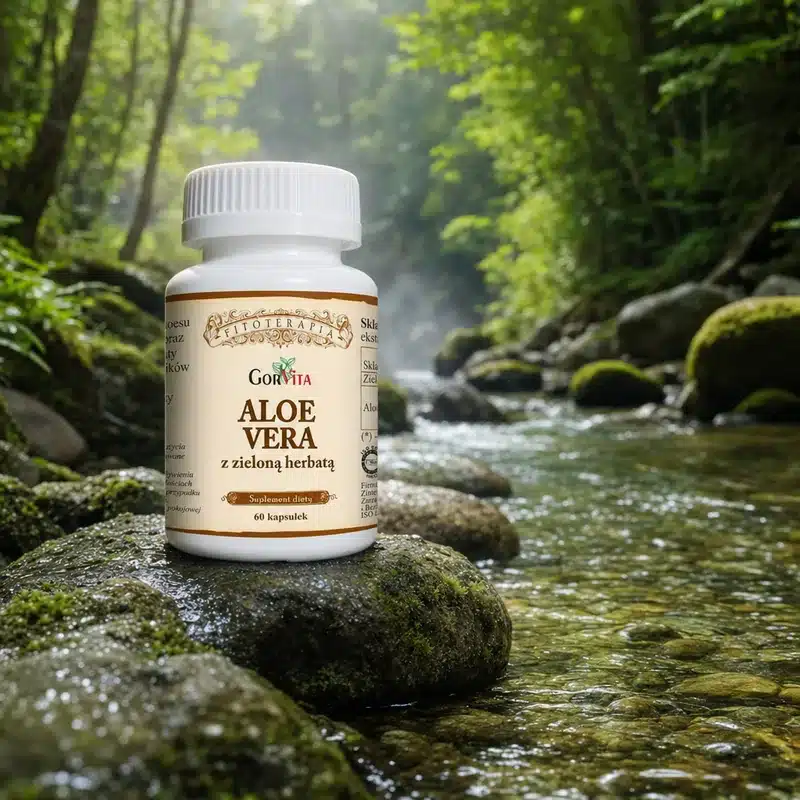 ALOE_VERA AloeVera z Zieloną Herbatą x60 kaps.