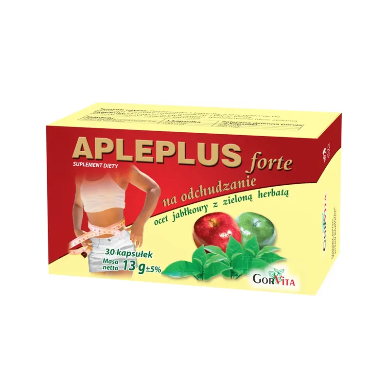 APLEPLUS_FORTE_x30_kaps Apleplus Forte z Zieloną Herbatą x30 kaps.