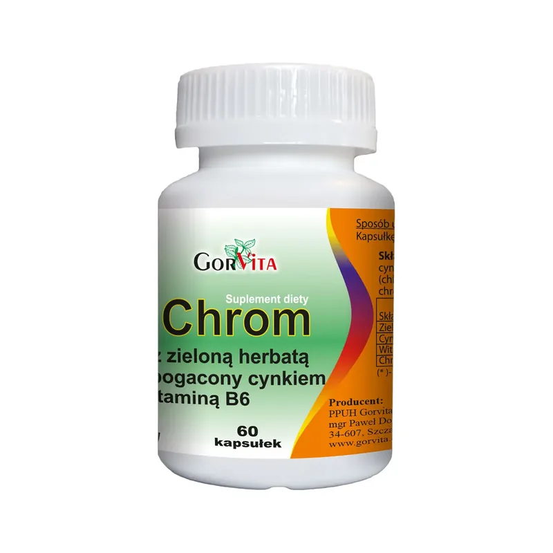 Chrom z zieloną herbatą