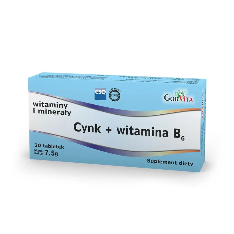 CYNK_WIT_B6_x30_tab Cynk + witamina B6 30 tabletek