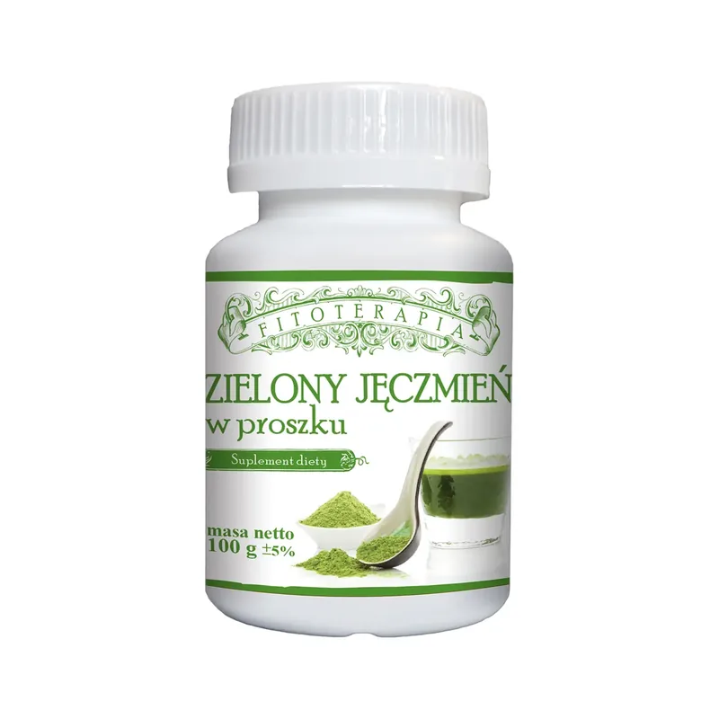 ZIELONY_JECZMIEN_PROSZEK_100g Zielony Jęczmień w proszku 100 gram