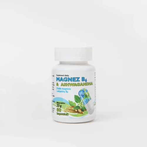Magnez B6 + Ashwagandha x60 kaps.