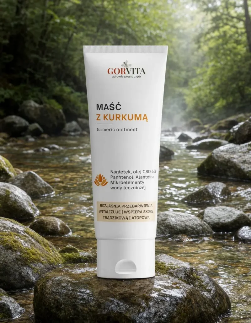 Maść z kurkumą, nagietkiem i olejem CBD 5% 80 ml