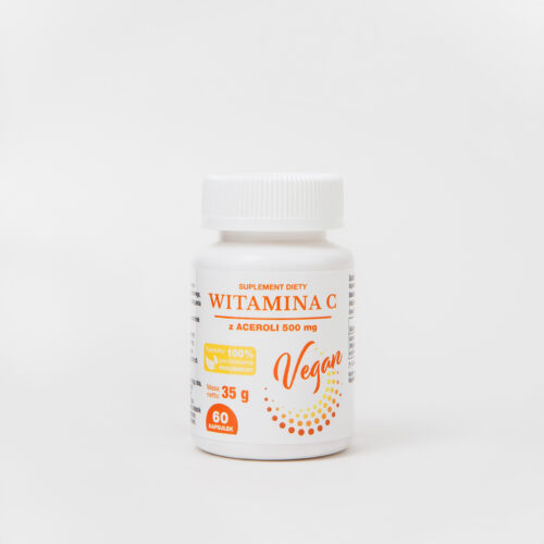 Witamina C x60 Witamina C 500mg VEGAN 60 kapsułek