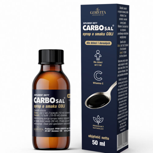 carbosal_syrop_50ml Carbosal syrop o smaku coli 50 ml, suplement diety Gorvita