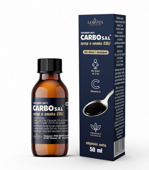 carbosal_syrop_50ml Carbosal syrop o smaku coli 50 ml, suplement diety Gorvita
