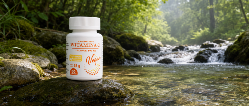 Witamina C 500mg VEGAN 60 kapsułek